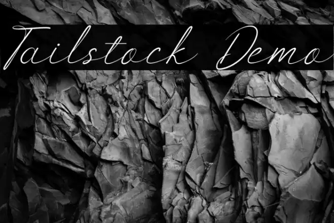 Tailstock Demo Font examples