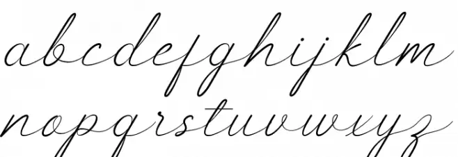 Tailstock Demo Schriftart Kleinbuchstaben