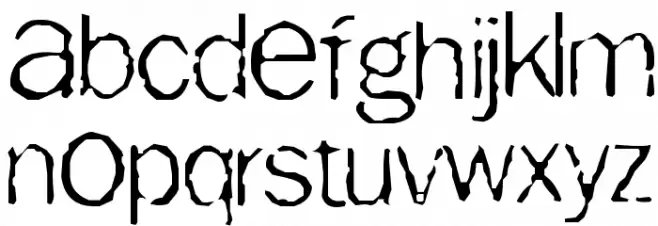 Tainted Schriftart Groß
