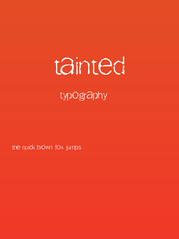 Tainted Poster