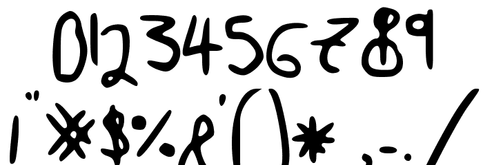 Taira K.'s messynezz Font OTHER CHARS