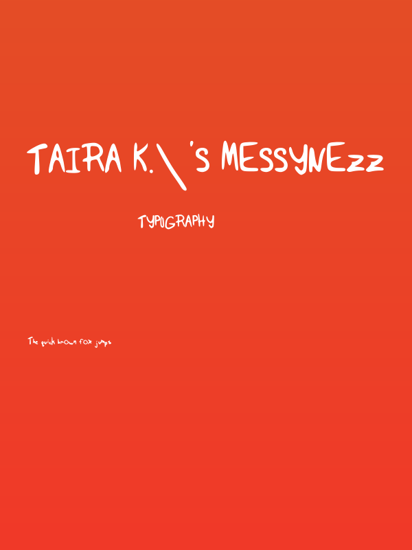 Taira K.'s messynezz Poster