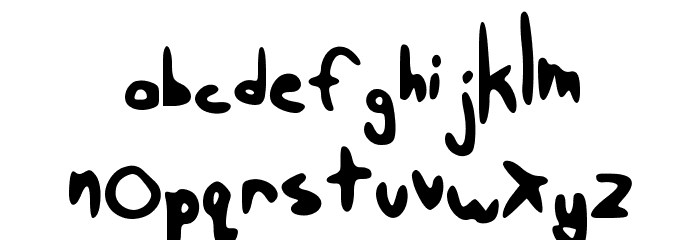 Taira K.'s messynezz Font LOWERCASE