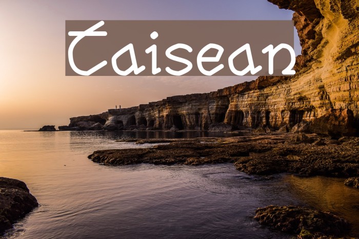 Taisean Font examples