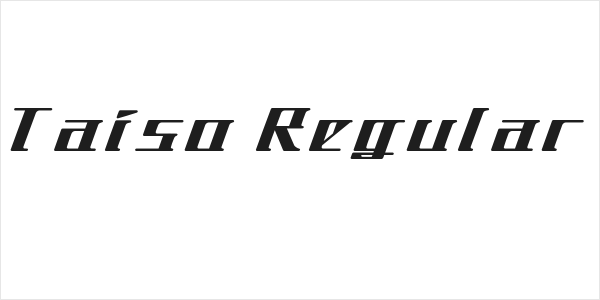 Taiso Regular Logo