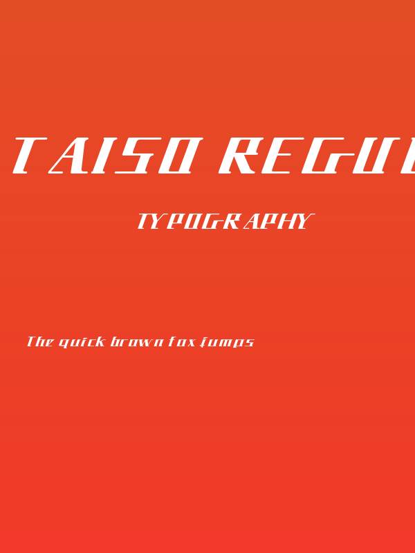 Taiso Regular Poster