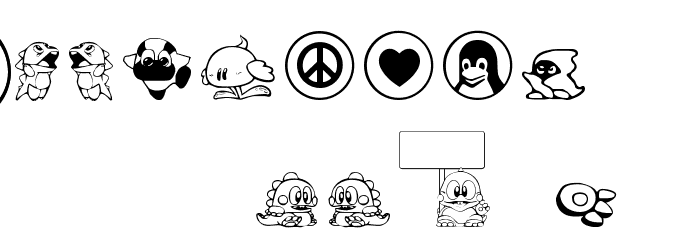 Taito All Stars Polices AUTRES CHARS