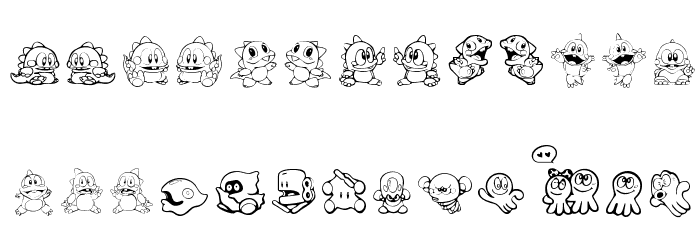 Taito All Stars Polices MINUSCULES