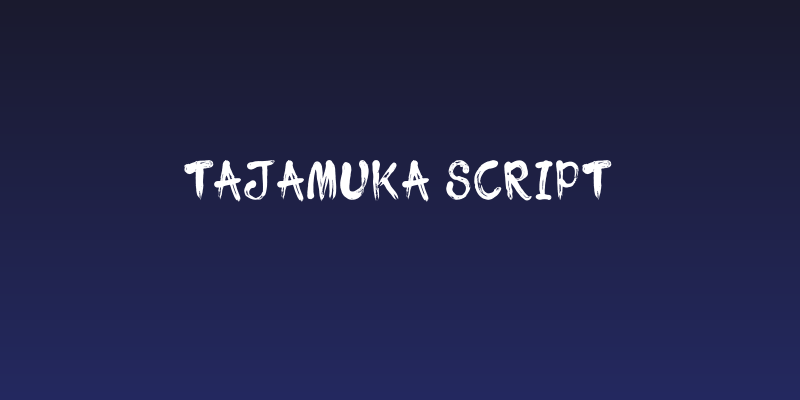 Tajamuka Script Social Header
