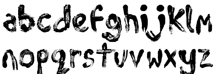Tajamuka Script Font LOWERCASE
