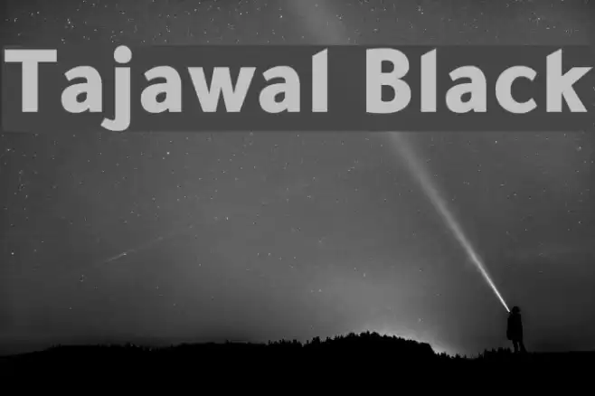 Tajawal Black Font examples