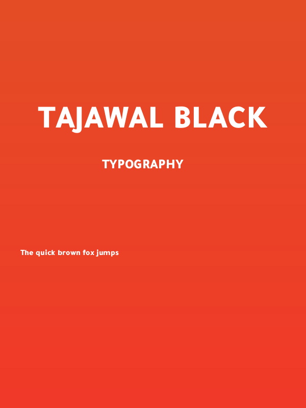 Tajawal Black Poster