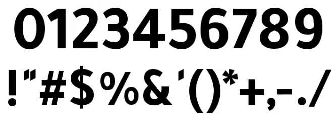 Tajawal-Bold Font OTHER CHARS