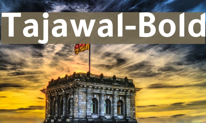 Tajawal-Bold Font examples