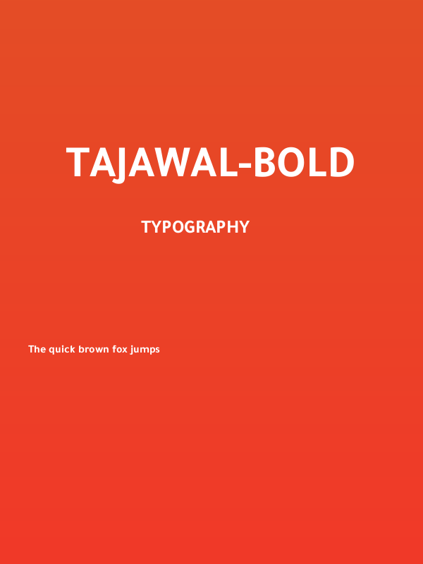 Tajawal-Bold Poster