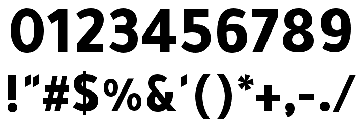 Tajawal ExtraBold Font OTHER CHARS