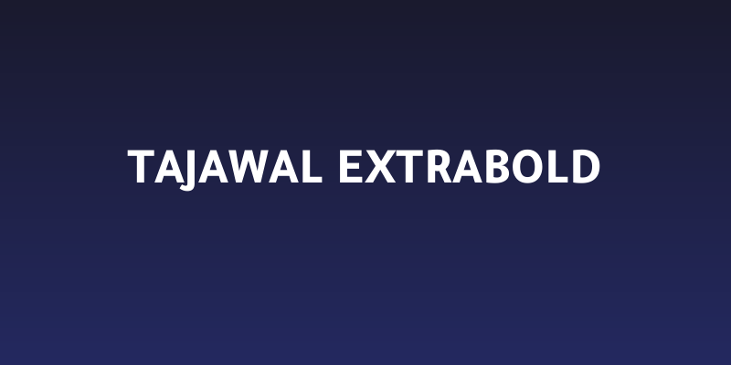 Tajawal ExtraBold Social Header