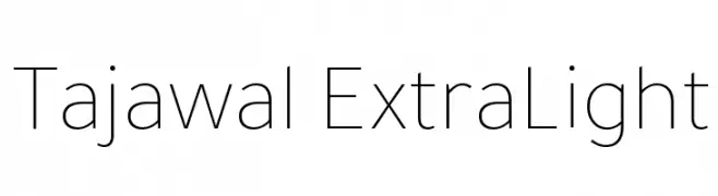 Tajawal ExtraLight  नि: शुल्क फ़ॉन्ट्स डाउनलोड