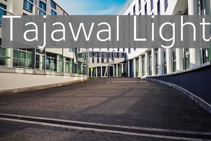 Tajawal Light Font examples