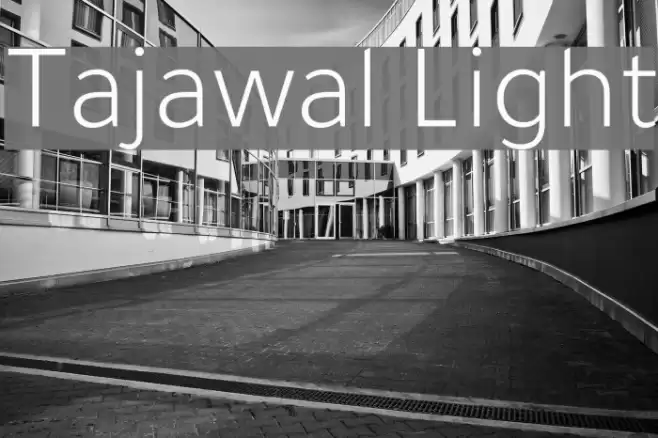 Tajawal Light Font examples