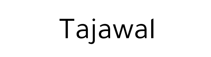 Tajawal لخطوط تنزيل