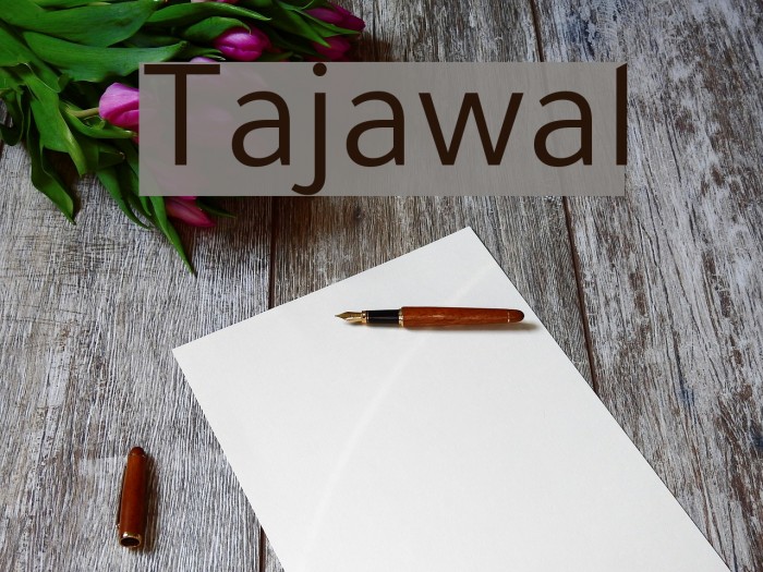 Tajawal Font examples