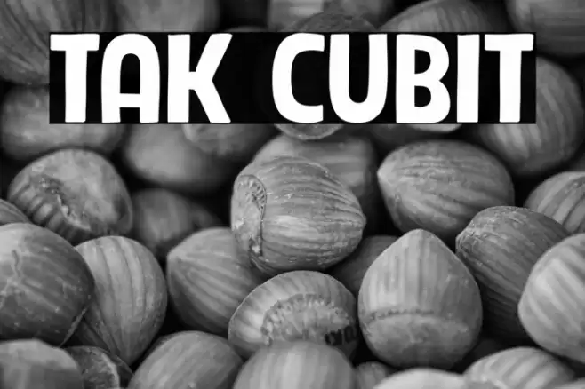 Tak Cubit Font examples
