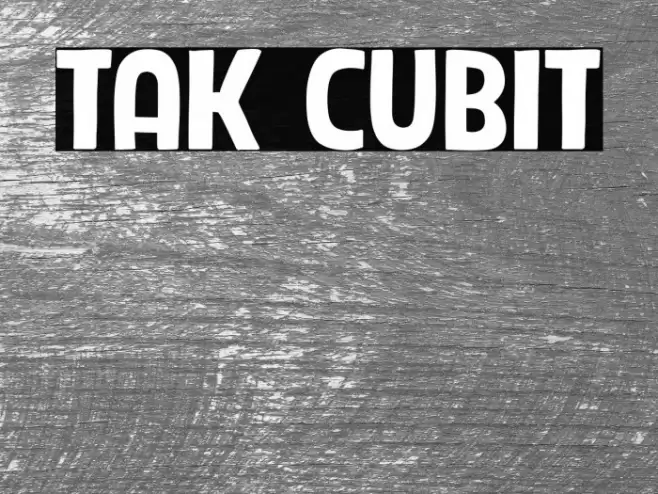 Tak Cubit Font examples