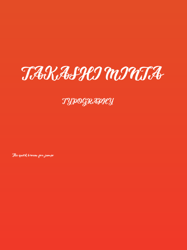 Takashi Minta Poster