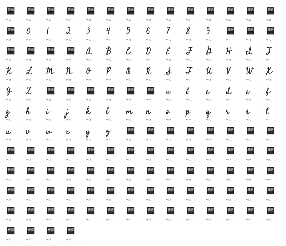Take Away Character Map