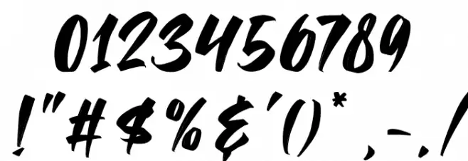 Take Back Font OTHER CHARS