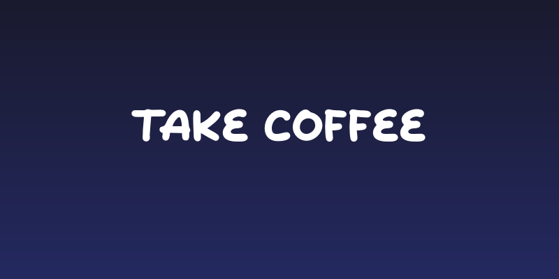 Take Coffee Social Header