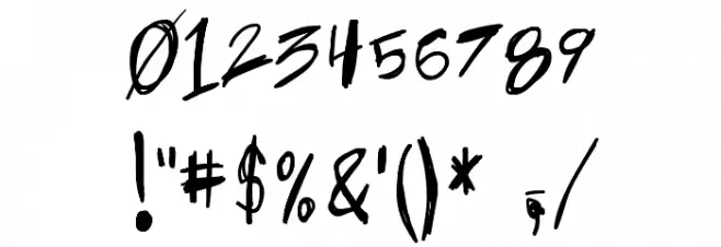 Take No Prisoners Font OTHER CHARS