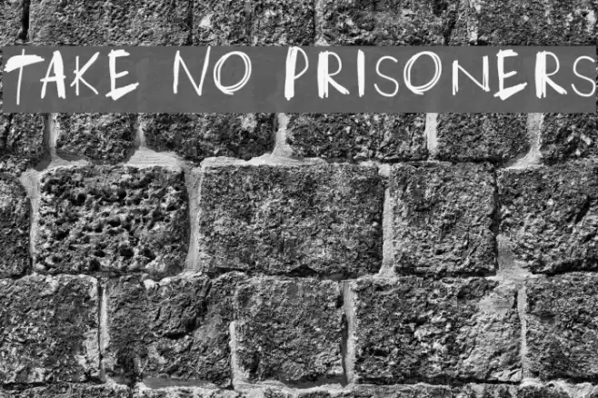 Take No Prisoners Font examples