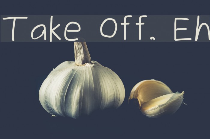 Take Off, Eh Font examples