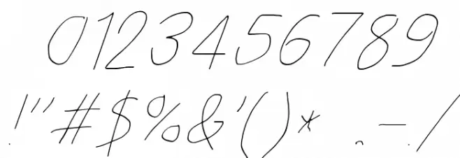 Take Off, Goose Font OTHER CHARS