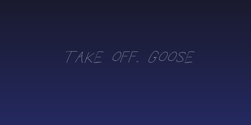 Take Off, Goose Social Header
