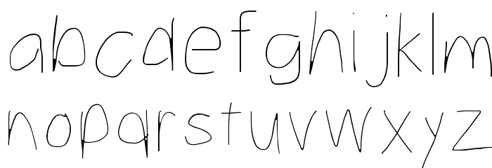 Take Off, Hairball Font LOWERCASE