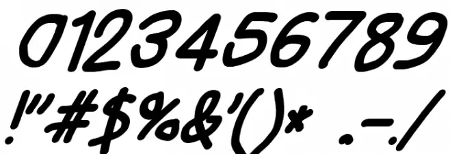 Take Off, Hosehead Font OTHER CHARS