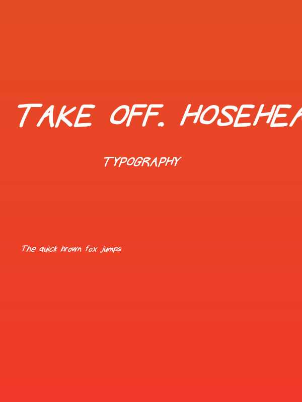 Take Off, Hosehead Poster