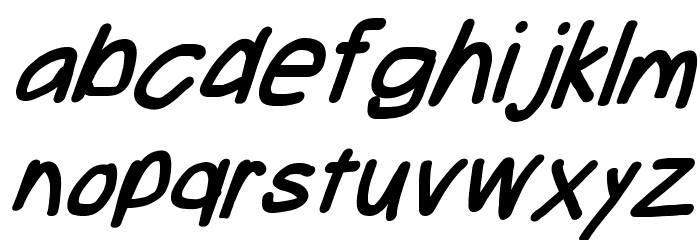 Take Off, Hosehead Font LOWERCASE