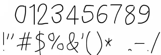 Take Off フォント その他の文字