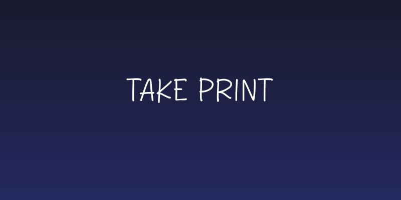 Take Print Social Header