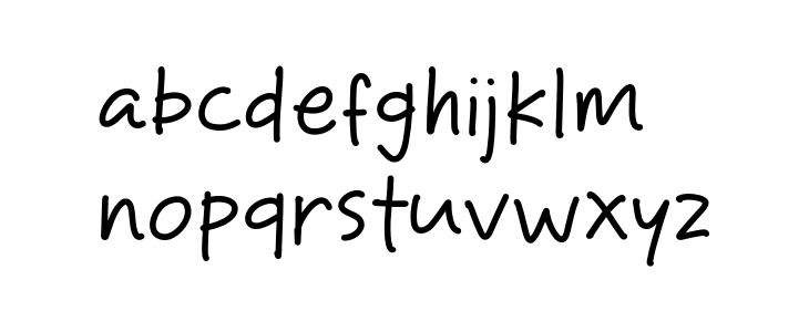 Take Print Lowercase