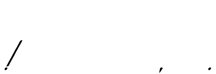 Take a Pebble フォント その他の文字