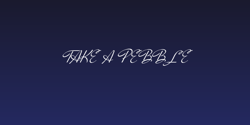 Take a Pebble Social Header
