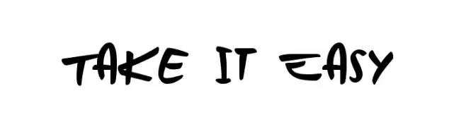 Take it Easy  font caratteri gratis