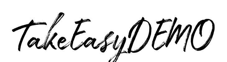 TakeEasyDEMO  免费字体下载