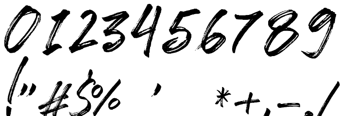 TakeEasyDEMO Font OTHER CHARS