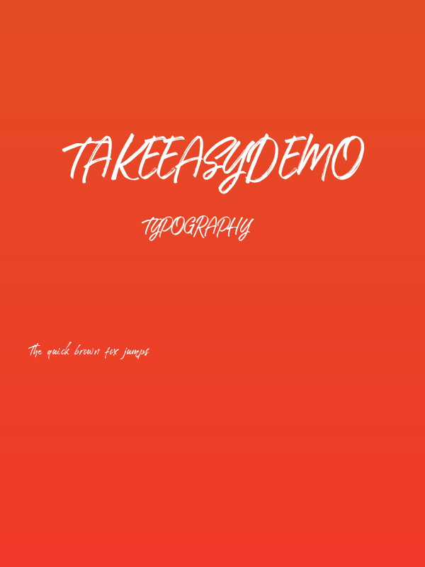 TakeEasyDEMO Poster